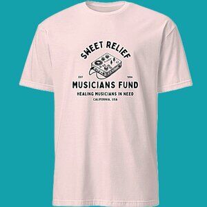 Musicians Mental Health Awareness Tee Shirt BNWT Size Large Slate Grey Unisex